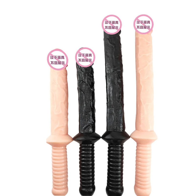 Lengthen with Handle Realistic Penis ButtPlug Soft G Spot Clitoris Stimulation Dildo Anal Sex Toy for Women Anus Dilator Massage sex toys