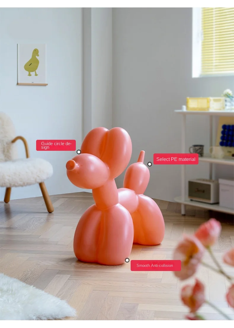 Interior Home Decor Balloon Dog Figurines Nordic Modern Art Resin Animal Figurine Sculpture Statue Home Living Room Decoration tiny mermaid figurines