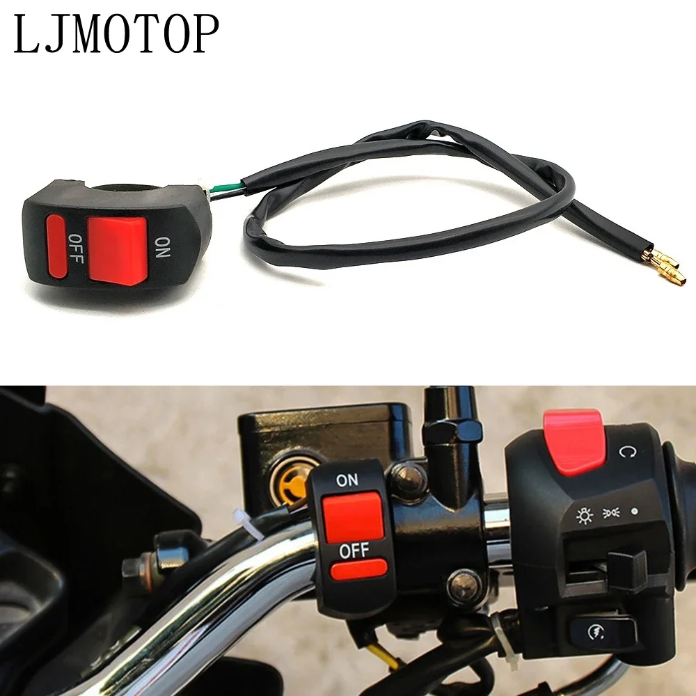 

Universal Motorcycle Switches Connector Handlebar Switches ON/OFF Button For Benelli leoncino 500 trk 502 hyosung gt650r Parts