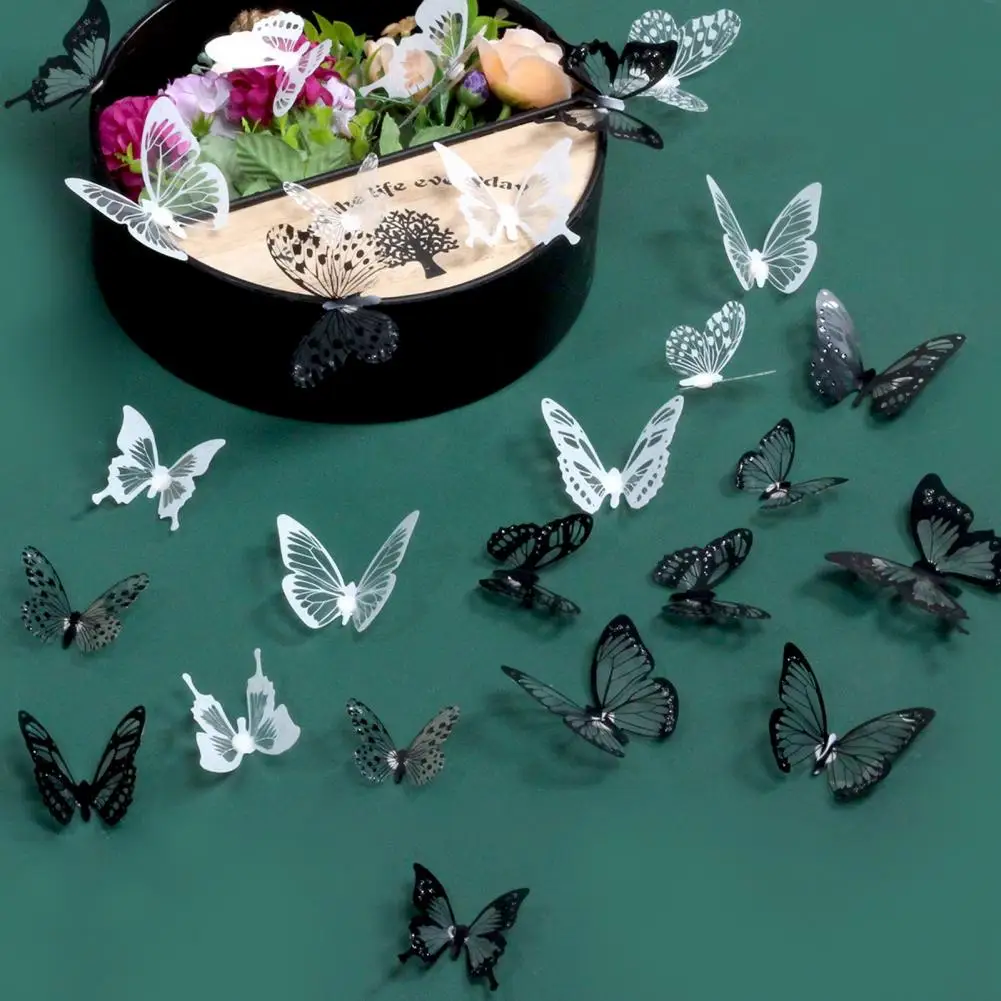 

3d Butterfly Wall Stickers Charm Room with Butterfly Stickers Elegant 3d Butterfly Sticker Set for Diy Home for Bedroom