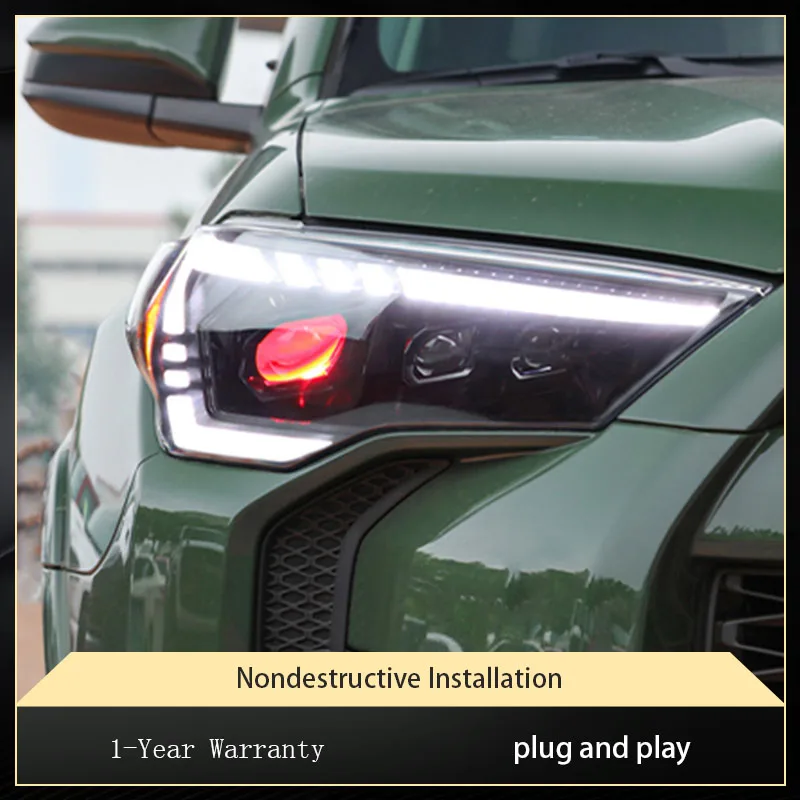 

Car Lights For Toyota 2014-2021 4Runner Headlight Full LED Upgrade DRL Animation Car Light Highlight Accessories