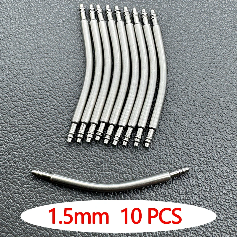 Curved Stainless Steel Watch Strap Connectors - 1.5mm & 1.8mm
