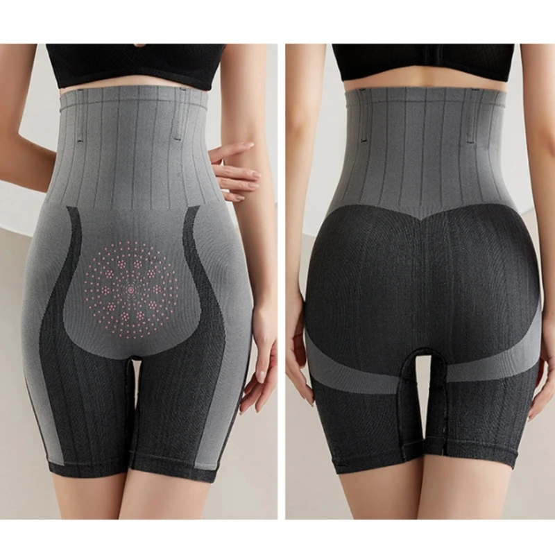 

Women Far-Infrared Negative-Ion Body Shaper Shorts Tummy-Control High Waist Underwear Shapewear Butt Lifter Boyshorts