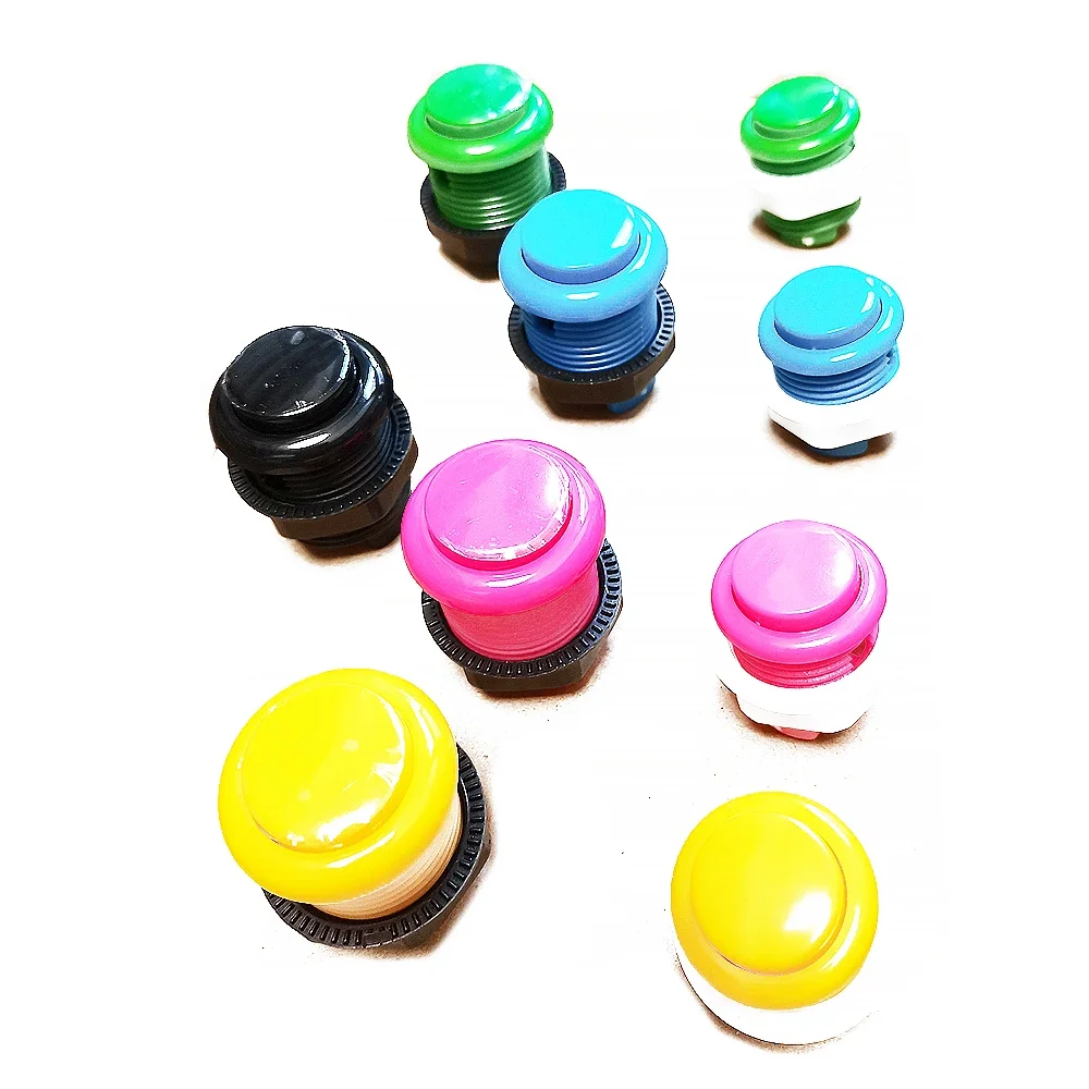8 Pz 28Mm 24Mm Interruttore A Pulsante Snk Neo Geo Tablero Arcade Coin Game Distributore Automatico Slot Flipper Parti Gunmachine Fruit King