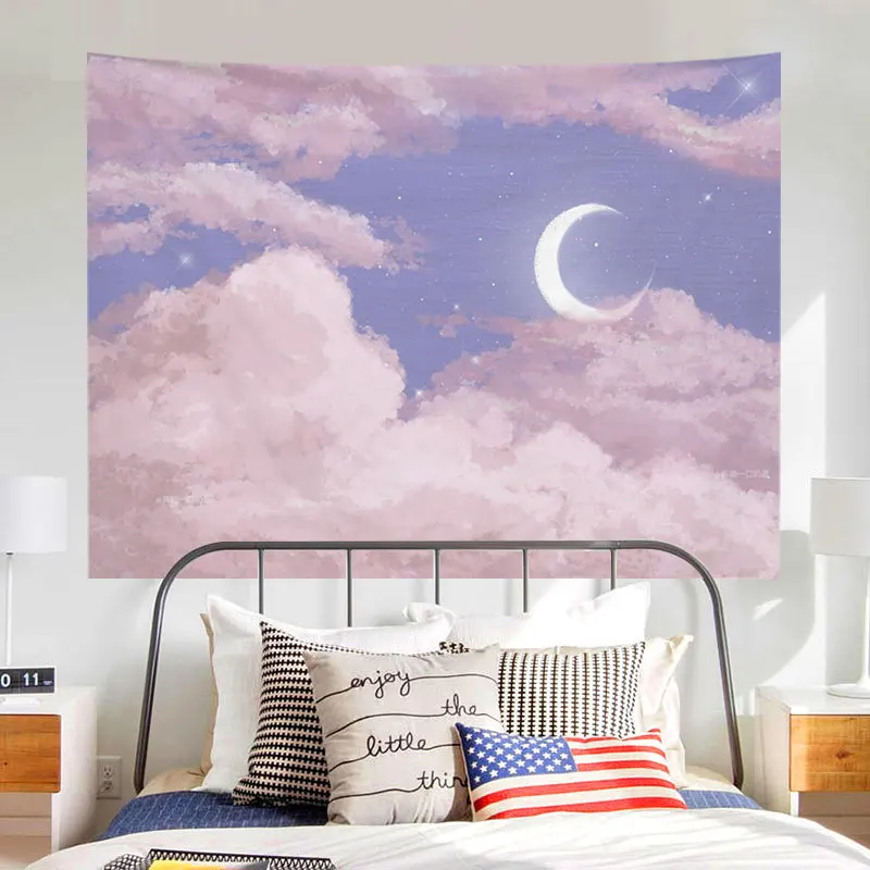 Tapestry Decor Ashou Oil Painting Scenery Tapestry Dorm Room Decoration Aesthetic Tapestry Wall Decor Wall Hanging Decoration