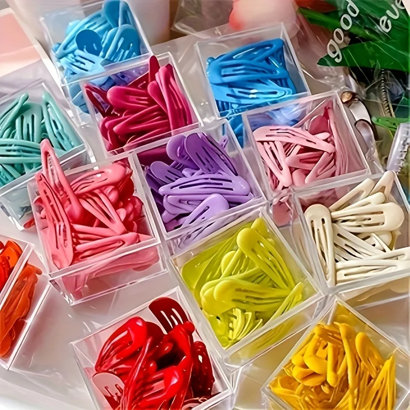 Colorful Minimalist Hair Clips - Vibrant & Stylish Daily Accessories (Random Colors)