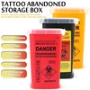 1L Plastic Tattoo Waste Box Medical Supplies Container Disposable Microblading Sharps Needle Tips Accessories For Eyebrows 2