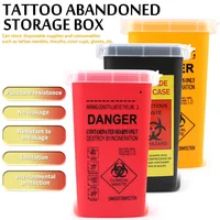 1L Plastic Tattoo Waste Box Medical Supplies Container Disposable Microblading Sharps Needle Tips Accessories For Eyebrows 2