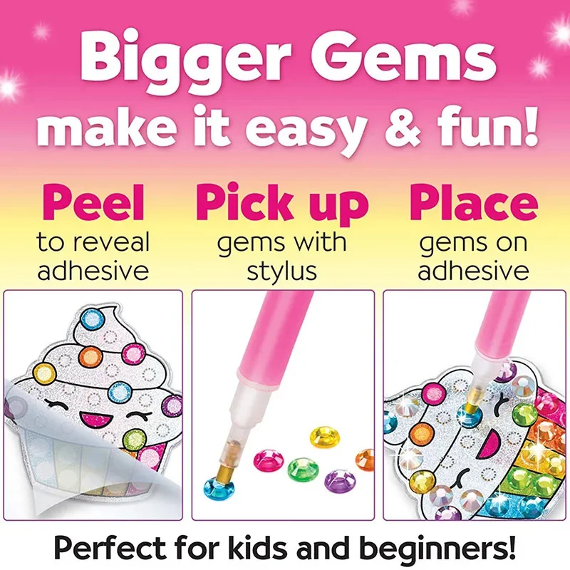 Kids DIY Painting Stickers Kits Handmade Decor Mosaic Sticker Paint By Numbers Kit Art Craft For Girls Boys Gift craft toys