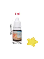 24 - Color Epoxy Resin Paint Pigment Set - Concentrated Liquid Dye for UV Resin Coloring and DIY Jewelry Art Crafting (Golden - yellow)