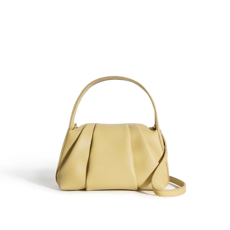 

Женские Модные плиссированные сумки на плечо, Женская Роскошная сумка из натуральной кожи, новинка 2023, женская сумка-мессенджер из воловьей кожи, кошелек, кошелек