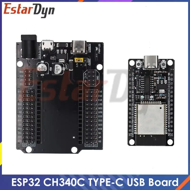 รูปสินค้า ESP32 บอร์ดพัฒนา WiFi+Bluetooth USB-C สำหรับ DIY