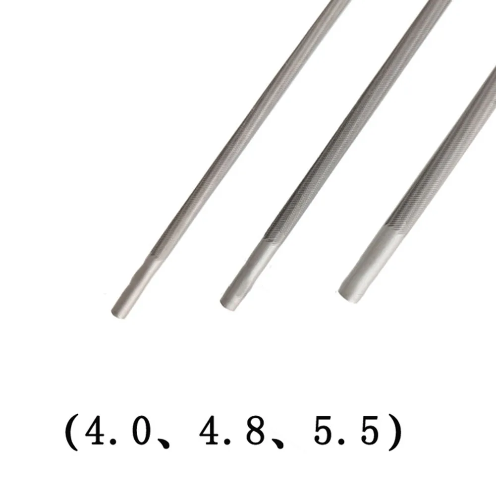 3PCS 라운드형 고탄소강 체인톱 연마용 파일 세트 (목공용 체인톱 파일 연마 도구) 4/4.8/5.5mm