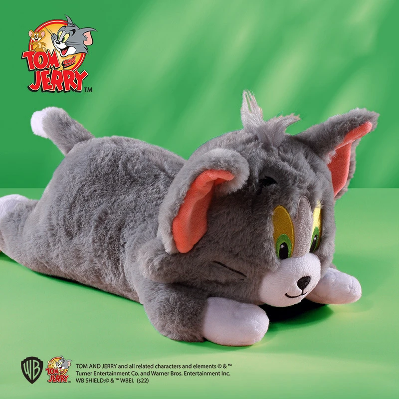 

38CM Sleepy Deluxe Edition Tom and Jerry Plush Toy Cartoon Movie Cat Mouse Cute Soft Stuffed Animal Doll Toys for Kids Gift