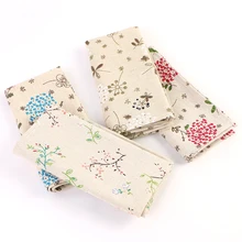 

40x40CM Colored Floral Cloth Napkins Set of 10 Serviettes Cotton Fabric Material Dinner Dish Wipes Wedding Restaurant Table Mat