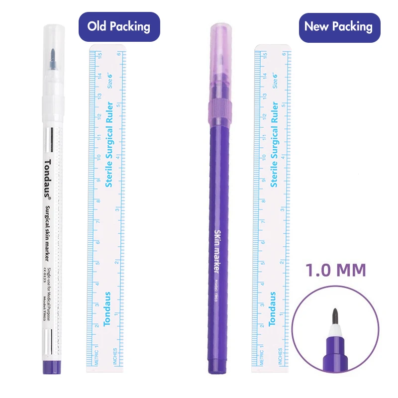 Ear Piercing Tool Piercing Tool 1Pcs Surgical Skin Marker Pen Ear Nose Piercing Facial Beauty Eyebrows Tatoo Eyelash Grafting Makeup Tool Waterproof Blue White