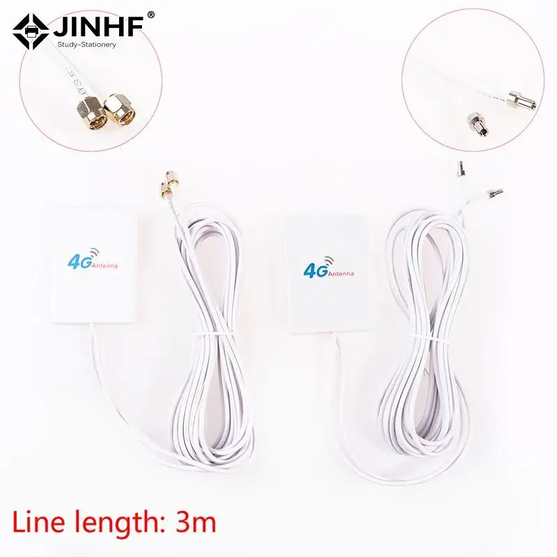 28dBi 3G 4G LTE Antenna SAM TS9 Connector 4G LTE Router Anetnna 3G External Antenna With 3m RG174 Cable Router Modem 4g Antenna Lte Antenna