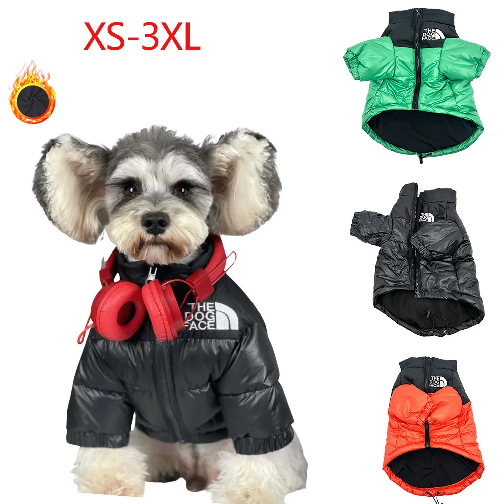 

Winter Pet Dog Jacket Clothes Warm Small Medium Large Dogs Coat Puppy French Bulldog Pug Chihuahua Waterproof Pets Clothing 3XL