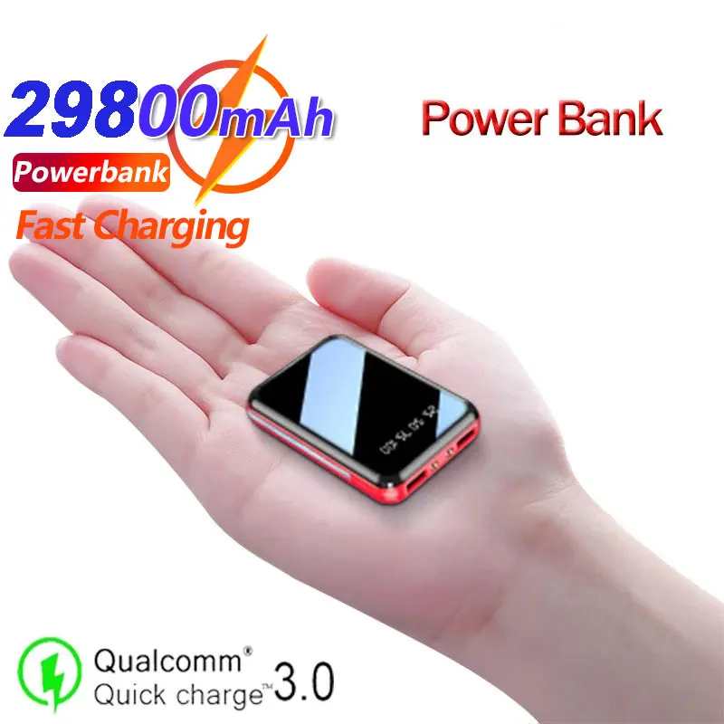 Tanio Mini PowerBank 29800mAh przenośna ładowarka do smartfona zewnętrzna bateria