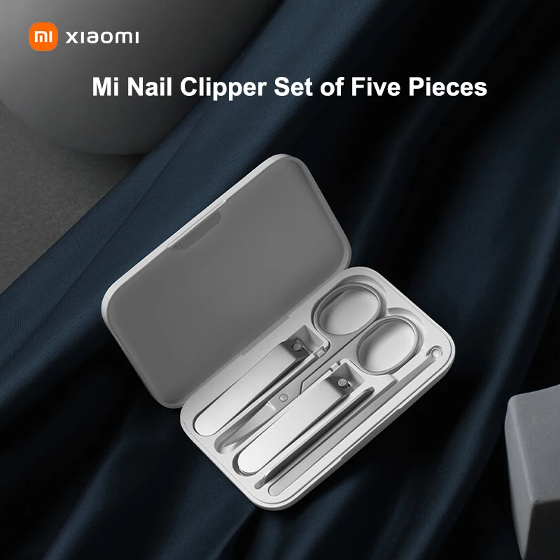 5 in 1 Xiaomi Mijia 420 Stainless Steel Nail Clippers Pedicure Care Trimmer Portable Nail File with Anti-splash Storage Shell nail clipper set,nail clipper,nail care kit,nail scissors set,nail clippers,manicure pedicure kit,manicure set,manicure sets,manicure nail clipper set,nail clippers kit