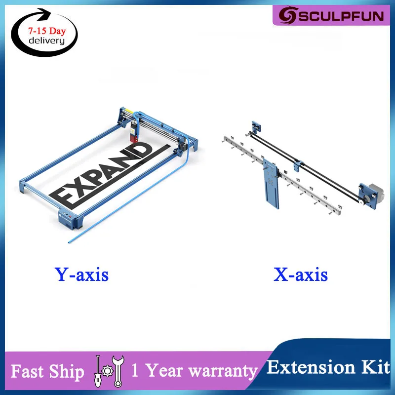 Sculpfun S9 Engraving Area Xaxis Expansion Kit for S9/S6pro/S6