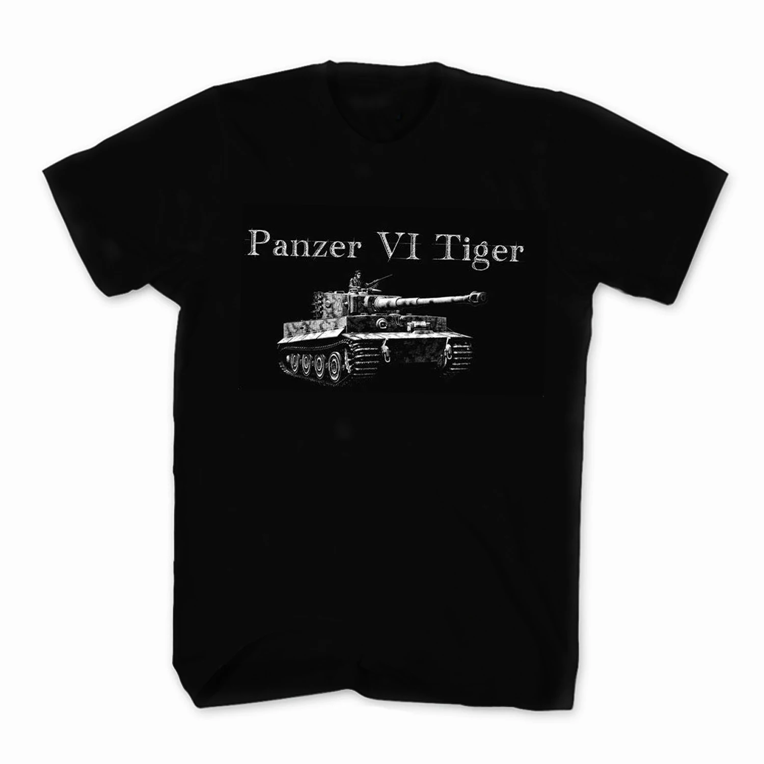 

Wehrmacht Panzer VI WWII German Tiger Tank T Shirt. New 100% Cotton Short Sleeve O-Neck Casual T-shirts Loose Top Size S-3XL