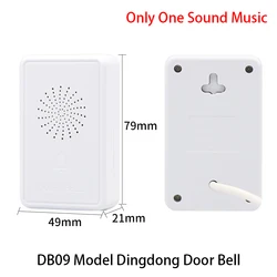 Enhanced Sound Access Control Wired Doorbell with Vocal Welcome Feature - DC 12V (DB09)