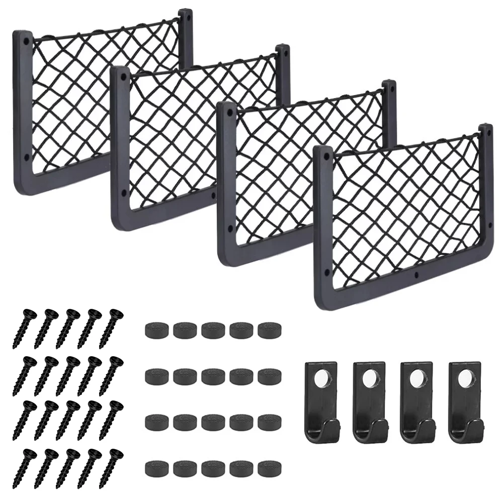 Net Storage Pockets 4 X Large Van Storage Nets Pockets Camper Caravan Motorhome Organiser ...