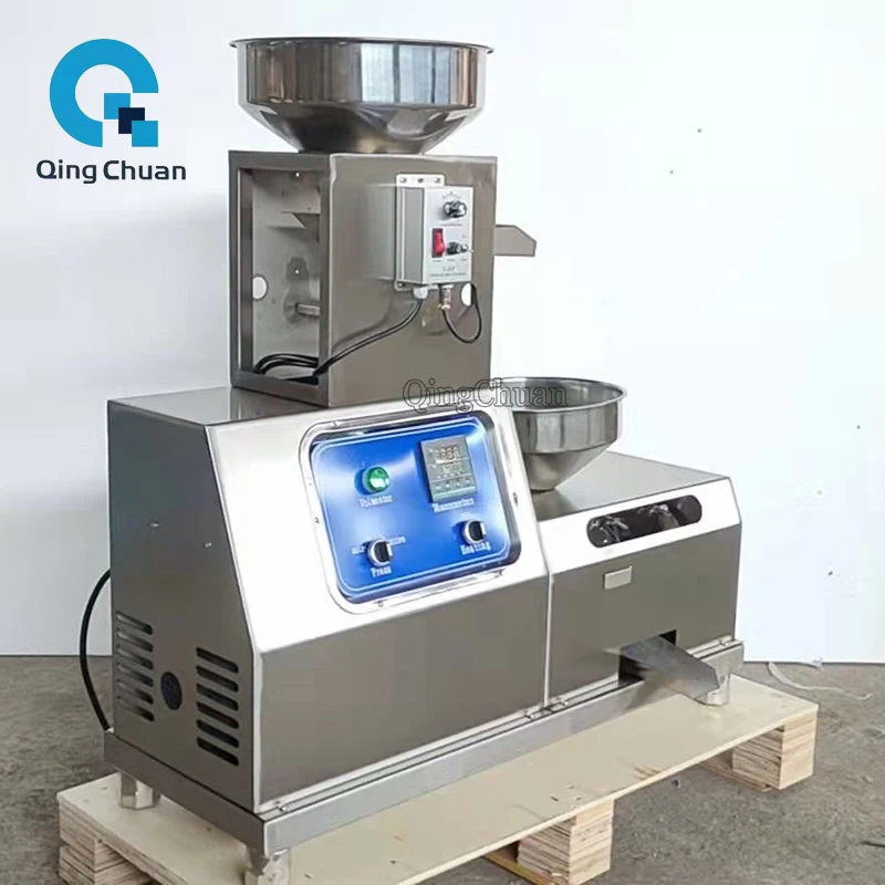Oil Presser Machine Commercial 1500W H-58 15Kg per hours Home Peanut Flaxseed Cold Squeezer Linseed Sunflower Seeds Extraction 5