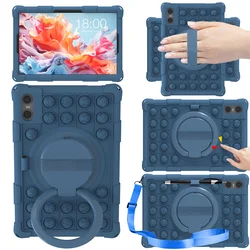 Custodia in silicone morbido a bolle per bambini con spallacci per tablet da 10,1 pollici