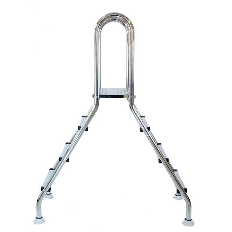 

Factory Price Double Side Ladder For Above Ground Swimming Pool Anti Slip Stainless Steel Pool Ladder