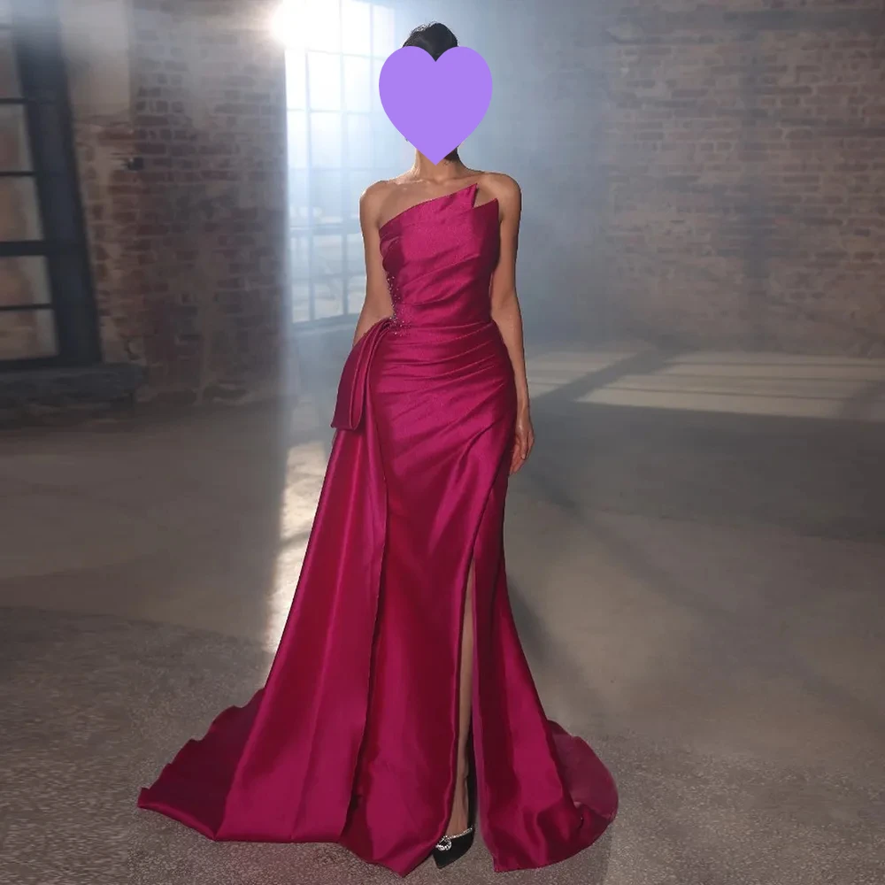 

Elegant Luxurious Evening dress Mermaid sexy backless side slit floor length shiny glamorous dress Cocktail Formal party dress