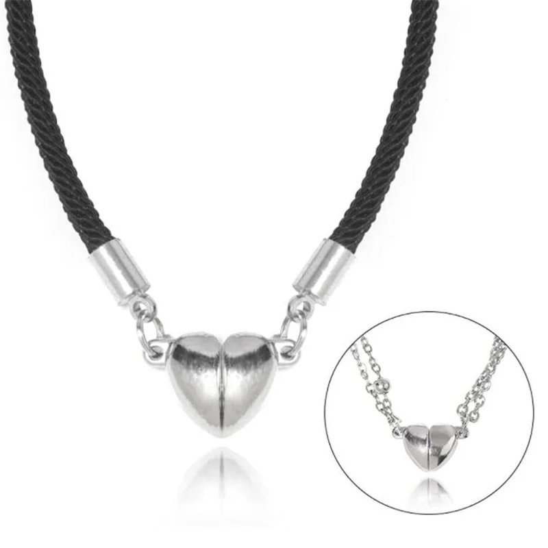 3pairs Backen Farbe Liebe Herz Magnetische Verschluss Perlen Ende Stecker Charme Für Schmuck Armband Halskette Machen DIY Zubehör – Detail 5