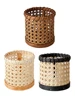 1Pc Rattan Chopsticks Storage Handmade Spoon Organizer Holder Pen Pencils Organization Vase Support Home Kitchen Table Decor 6