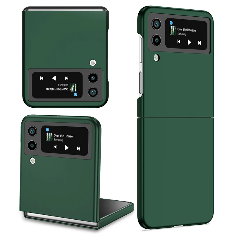 Per Samsung Z Flip 5 4 3 2 Custodia Untra Sottile Custodia Rigida Antiurto Anti-Impronta Per Z Flip Phones