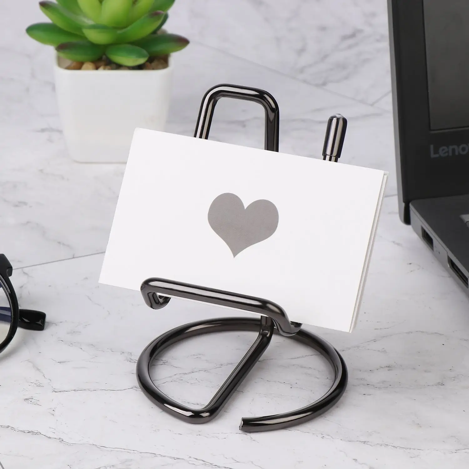 Metal Business Card Display Holder Office Desktop Decorative Mobile Phone Stand Easy Desktop Reading Display Stand Card Holder Credit Card Holder Photo Card Holder Card Protector Desk Organizer Desk Card Holder Card Display Stand Postcard Holder