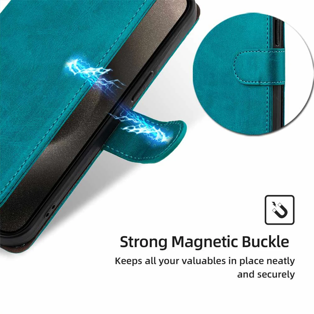 Phone Case Leather Wallet Case For OPPO Find X2 X3 Pro X3 X2 Neo Lite Magnet Buckle Protect RFID Blocking