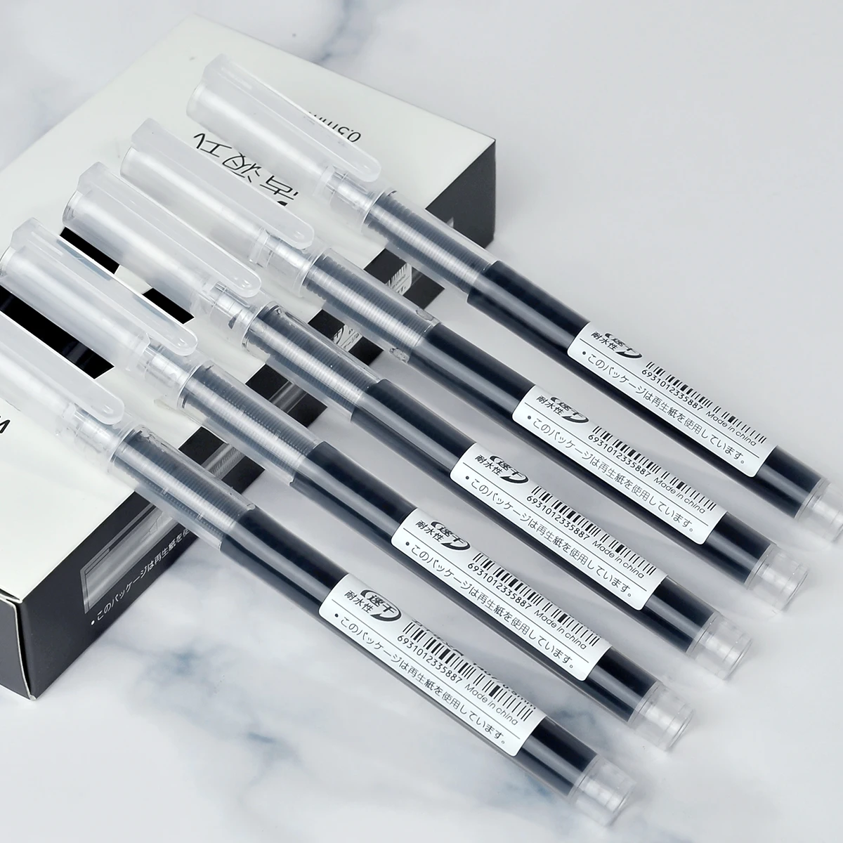 Simple and advanced direct liquid neutral pen Smooth writing high quality ink office signature pen for school and office use 2