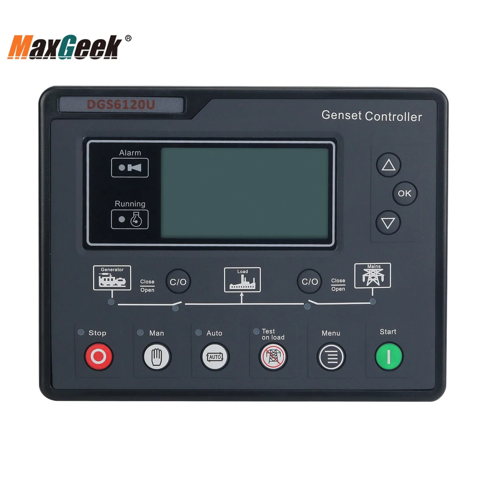 

Maxgeek HGM6120U Diesel Genset Controller Generator Control LCD Module Automatic Start and Stop
