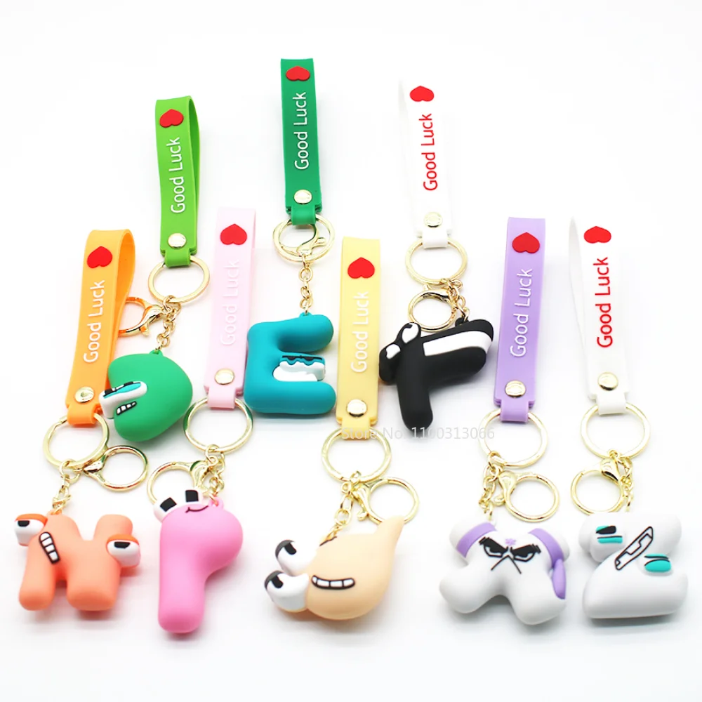 

Alphabet Keychain Figure Toys English Letter Animal Dolls Ornament Pendant Bag For Children's Enlightenment Christmas Gifts