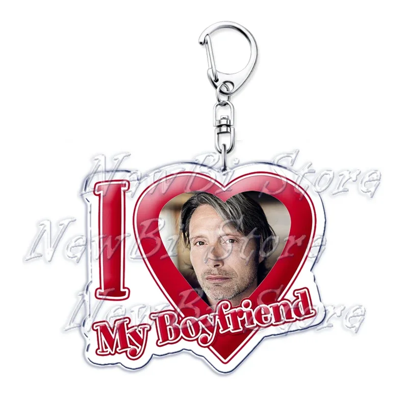 Ich liebe meinen Freund Mads Dittmann Mikkelsen Schlüsselanhänger Hannibal Schlüsselanhänger für Zubehör Taschenanhänger Schlüsselanhänger Ring Schmuck Geschenke – Detail 20