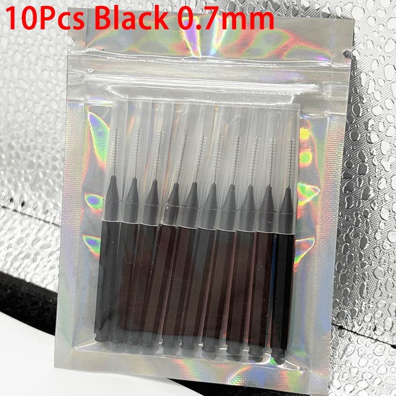10pcs Interdental Brush For Dental Orthodontic Clean Between Teeth Cleaning Tools Soft Micro Brushes_voghion.com