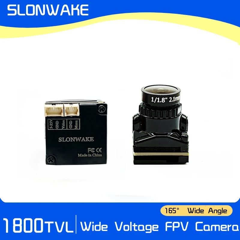Caméra FPV 1800TVL Haute Définition fixée sur un drone, prête pour le vol FPV