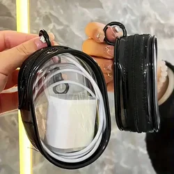 Compact Waterproof Cable Organizer and Mobile Accessory Storage Pouch (Black)