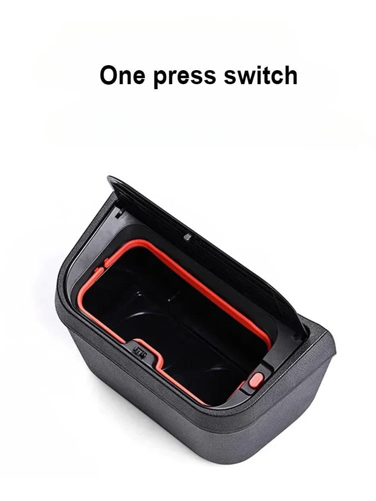 For Toyota Sienna-Car Trash Can TPE Second Row Storage Box Waterproof Interior Modification Accessories