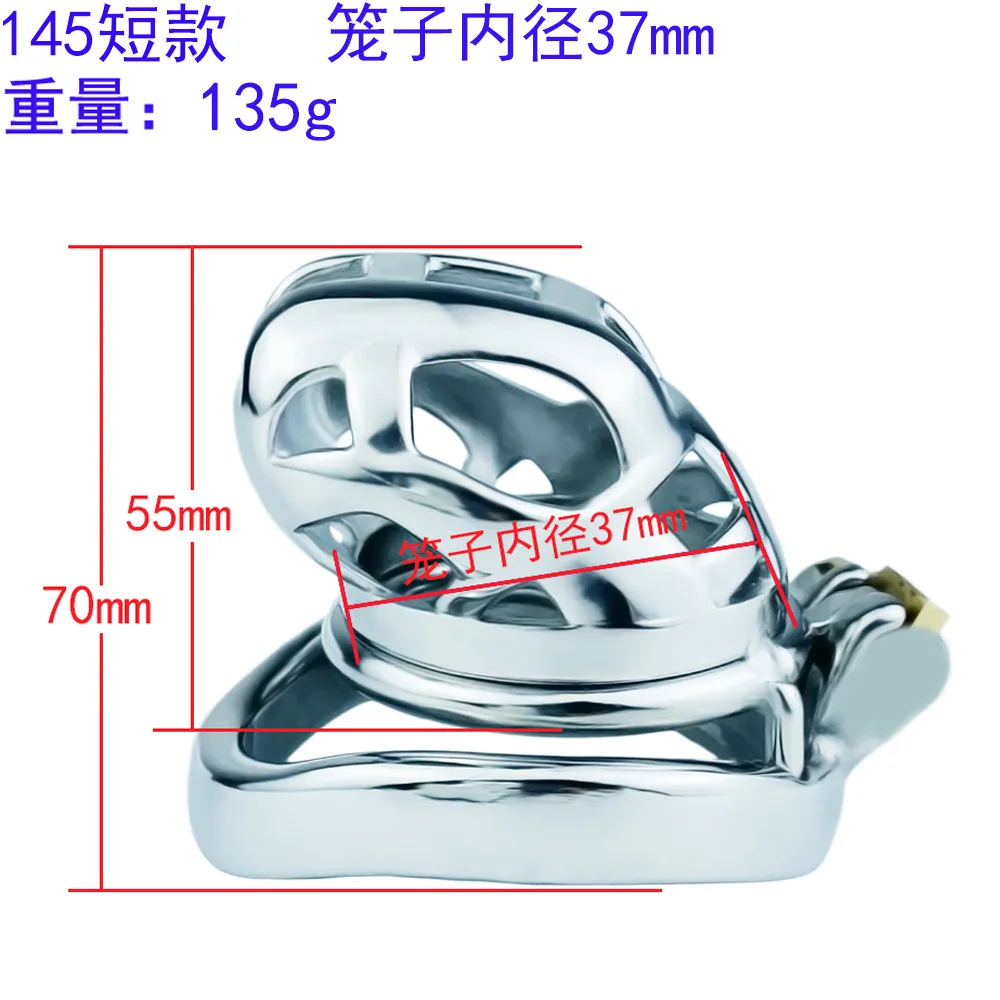 304 Stainless Steel Cobra Chastity Cage Lightweight Air Cock Cage Adult Fetish Sex Toys SM Penis Binding Bondage Sex Products 18