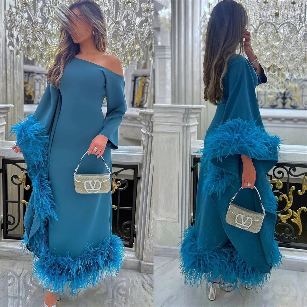 

Prom Dresses Exquisite Bateall Sheath Cocktail Skirts Satin Occasion Evening Gown vestidos para mujer elegantes y bonitos