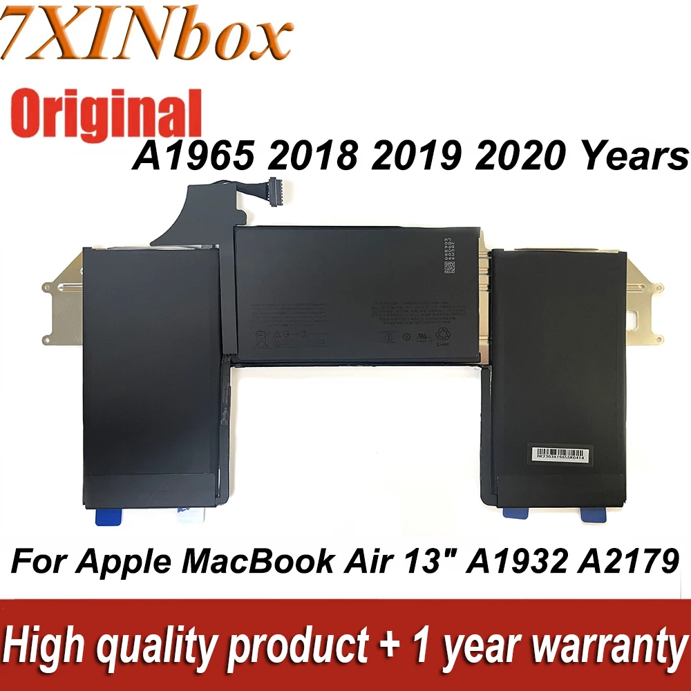 Nova 11.40v 4379mah A1965 Bateria do Portátil para Apple Macbook Air 13 A1932 A2337 A2179 20232023 2023 Anos Mgn53 Mgn53ll a Mre82xx