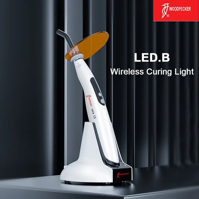 Woodpecker LED B Dental Curing Light Wireless LED Dental Photopolymerizer Lamp Teeth Whitening Resin Wireless Filling