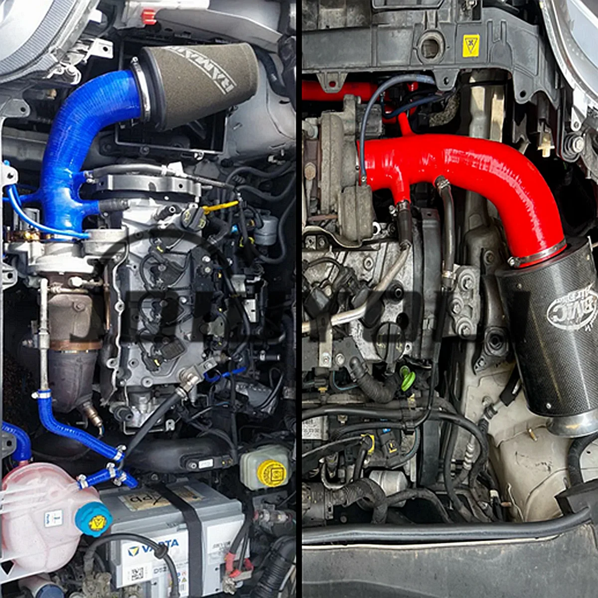 For 2009-2015 Abarth Grande Punto EVO 1.4L / Alfa Romeo MiTo QV 1.4L Intake Silicone Tube Pipe Kit Replacement Parts